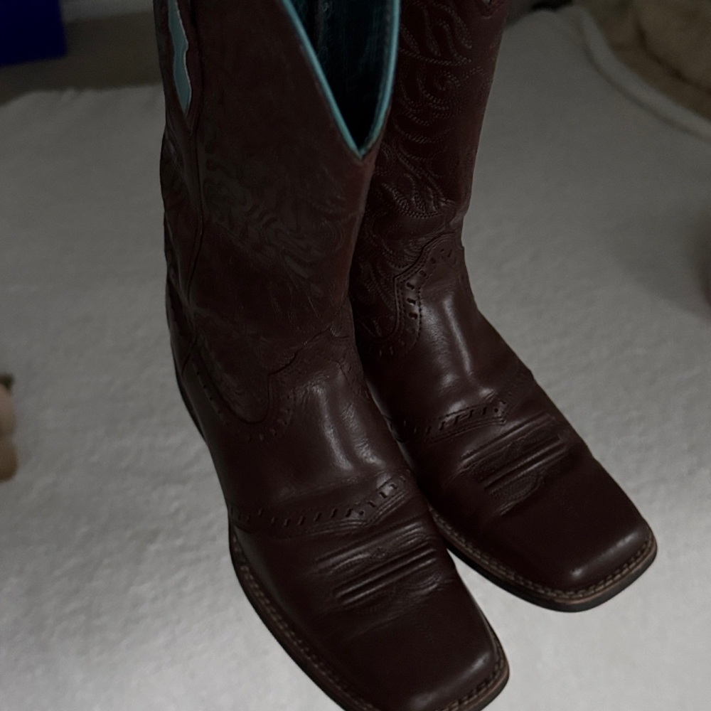 Ariat Women's Round Up Remuda Western Boots Dark Brown Sz 6.5 - Picture 14 of 16